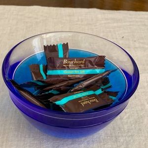 Vintage Swedish Orrefors blue decorative dish EUC